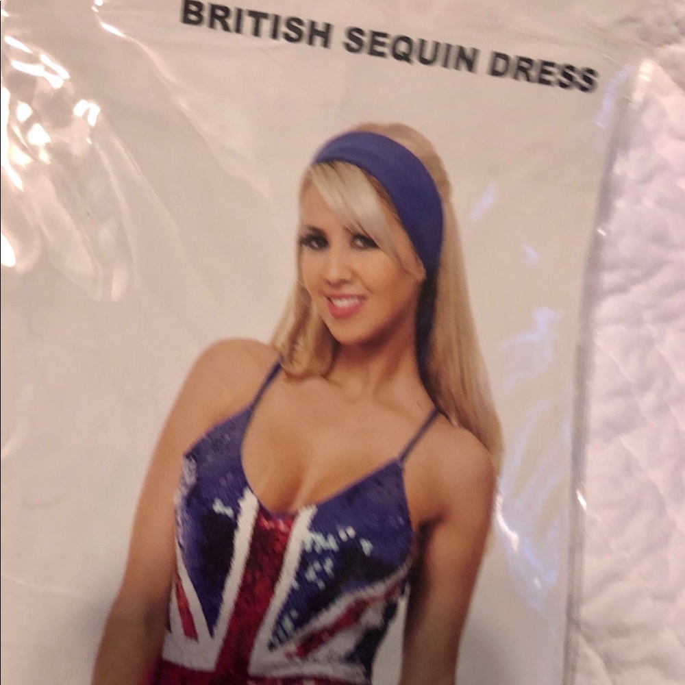British Sequin Dress costume